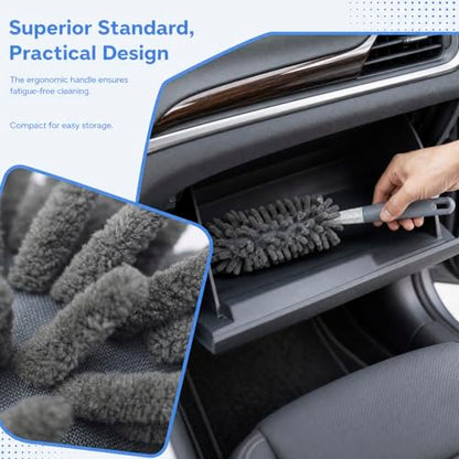 Microfiber Duster for Cleaning, Car Duster Interior, Washable Duster, Feather Duster for Car Interior, Office, Furniture