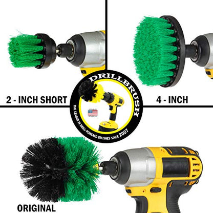 Drill Brush – Drill Brush Attachment – Drill Brush Power Scrubber – Drill Brush Set - Nylon Drill Brush - Drill Brush Scrubber - Drill Brush Cleaner - Grout Drill Brush - Drill Brush Kit - color: Green