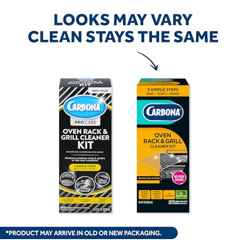 Carbona Oven Rack & Grill Cleaner | Eliminates Thick Grease & Build-Up | Griddle & BBQ Cleaning Solution | 16.8 Fl Oz, 2 Pack - size: 16.8 Fl Oz (Pack of 2)
