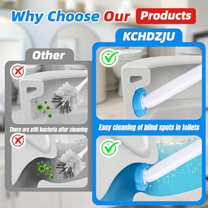 Toilet Bowl Wand Refills, 48 Pcs Disposable Toilet Brush Cleaning Sponges Heads, Not Compatible with Other Wand - style: 48 Refills