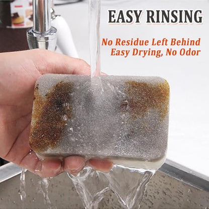 Taeku Natural Kitchen Sponge, 6 Pack Heavy Duty Scrub Cellulose Sponge Premium Multifunction Eco Friendly Cleaning Sponges for Dishes (Grey) - color: Gray
