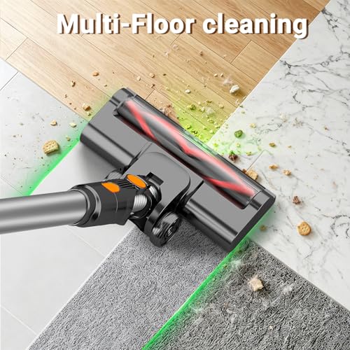 HOLOGO Cordless Vacuum Cleaner,40 Mins Runtime Lightweight Stick Vacuum Cordless,Self-Standing,Powerful Suction, Anti-Tangle Brush,Rechargeable Battery Vacuum for Carpet,Pet Hair,Hardwood Floor.