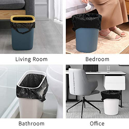 Trash Bags, Garbage Bags, 120 Count 6 Gallon [Extra Thick][Leak Proof] Rubbish Bags Wastebasket Bin Liners for Home Office Trash Can Black - color: B-Black, size: 1 Count (Pack of 120), style: 6 Gallon