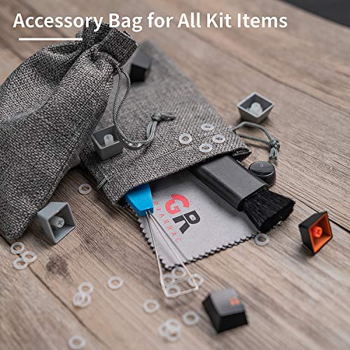Mechanical Keyboard O Ring Switch Dampener with Keycap Puller Remover Brush Accessory Bag, for Cherry MX Kailh Box Gateron 40A-L (150pcs)