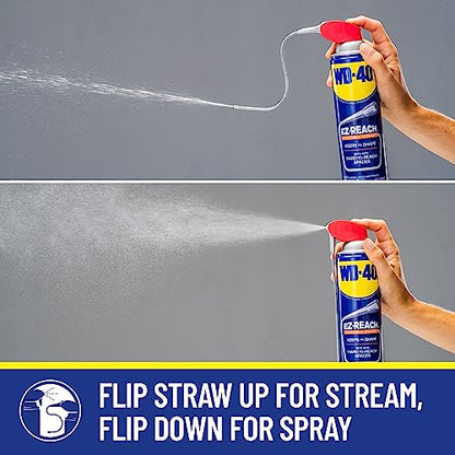 WD-40 Original Formula, Multi-Use Product, EZ-Reach Flexible Straw, 14.4 OZ [Twin-Pack] - style: Flexible Straw