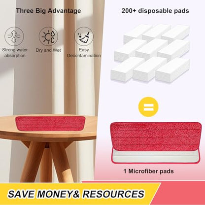 16.5 inch Reusable Mop Pads Microfiber Spray Mop Replacement Heads for Wet/Dry Mops Compatible with Bona Floor Care System (5 Pack) - color: Multicolor Mop Pads