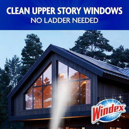 Windex Outdoor Window and Glass Cleaner for Hose Ammonia Free, Concentrated Formula for Deep Outdoor Clean, Patio Cleaner, Compatible With All Hoses, 32 Fl Oz (Pack of 2) - size: 32 Fl Oz (Pack of 2)