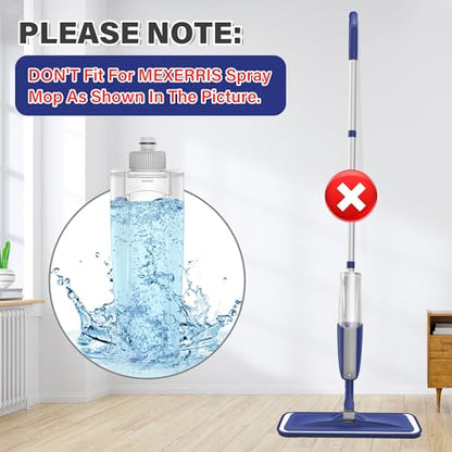 410ML Replacement Bottle for Spray Mop Suitable for MEXERRIS Brand ONLY- MEXERRIS Leak Free Microfiber Spray Wet Mops Refillable Bottle for Floor Cleaning