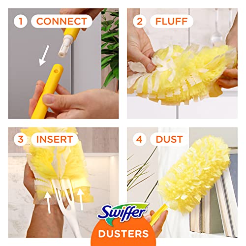 Swiffer Dusters Heavy Duty Multi-Surface Duster Refills for Cleaning, Unscented, 11 Count (Pack of 3) - size: 3 Pack (11 Count)