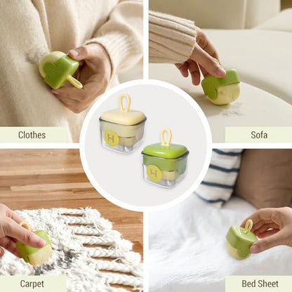 Mini Portable Lint Roller, Reusable Lint Rollers, Washable Sticky Roller for Pet Hair Debris Removal Tool - Mini Lint Roller for Purse and Household (Beige) - color: Beige