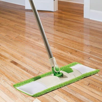 6 Pack Reusable Mop Pads Compatible with 3M Scotch-Brite M-005 Floor Mops, Microfiber Hardwood Floor Mop Pads Wet or Dry Use mop,Fit for Folding mop 15 in*3.9 in mop Head - size: 6-pack