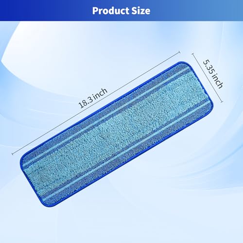 3-Pack Microfiber Mop Pads for Bona Mpo- Washable Reusable Refills for Hardwood, Tile & Multi-Surface Floors | Pet Hair & Stain Remover - size: 3 PCS