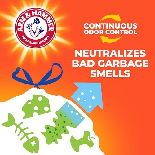 Hefty Ultra Strong Signature Scents 13 Gallon Trash Bags, Citrus Spritz Scent, Tall Kitchen Trash Bags with 25% More Scent Technology, White, 80 Count - style: Citrus Spritz