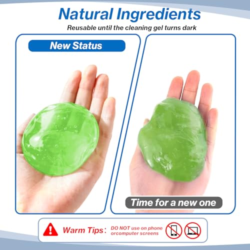Car Cleaning Gels, Super Clean Clean Putty Dust Cleaner Kit, Auto Detailing Tools Cleaning Putty Car Interior Cleaner, Keyboard Cleaner, Cleaning Slime Car Cleaning Supplies Gift for Men Women