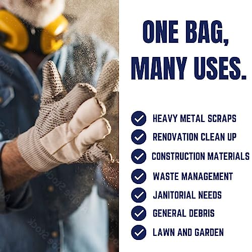 Plasticplace 65 Gallon Trash Bags, 2.7 Mil, Black Heavy Duty Garbage Can Liners,100 Count (Pack of 1) - size: 100 Count (Pack of 1)