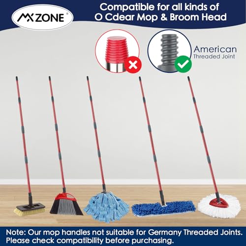 Spin Mop Handle Replacement Compatible with O Cedar Spin Mop and Bucket, 4-Section 30 to 58 Inchs Mop Replace Handle, Mop Stick for Floor Cleaning, Mop Head and Base not Include - size: 1pcs Mop Handle