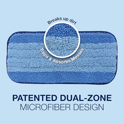 Bona® Microfiber Cleaning Pads for use with Swiffer® WETJET® Spray Mop only, 3 Pack, Washable & Reusable up to 500 Times - style: Microfiber Cleaning Pads for Swiffer