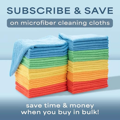 S&T INC. 200 Pack Microfiber Cleaning Cloth, Bulk Towels for Home, Reusable Microfiber Towels for Cars, Cleaning Rags, Assorted, 11.5 Inches x 11.5 Inches, 200 Count - size: 200 Pack