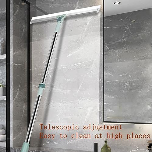 Multifunction Scraping Broom Silicone, Retractable Silicone Floor Magic Scrubroom for Floors, Glass, Windows.(Comes with 3 Replacement Silicone Strips) 52'' - color: 52''