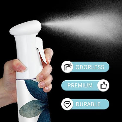 Hair Spray Bottle,Continuous Water Mister Empty Spray for Hairstyling, Cleaning, Plants, Misting and Skin Care - color: flower blue
