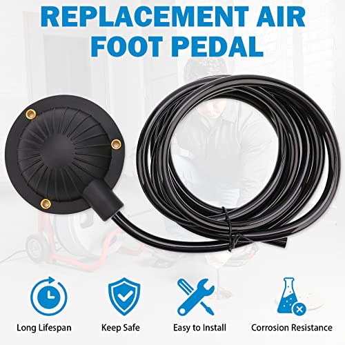 Air Foot Pedal, FEITON Air Foot Pedal Switch for Air- activated Drain Cleaning Machines, with 8' Long Hose for Ridgid K-400, K-380, K-3800, K750, K-7500, General, Spartan, Electric Eel, Trojan - color: Air Foot Pedal