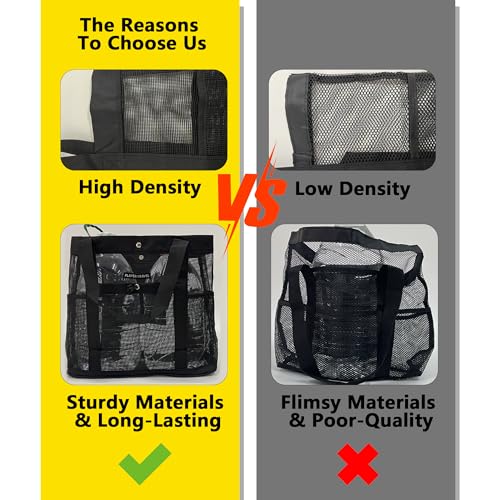 Large Mesh Shower Caddy Portable Tote,Quick Drying Bag for Travel,University Dorm,Camping,Beach,Gym,Swimming Pool,RV