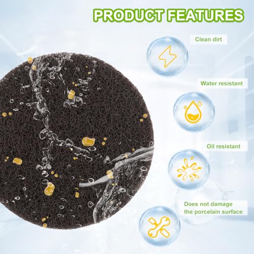 16pcs Performance Pads Power Scrubber Pads Set Electric Scrubber Replacement Scouring Pads fit for Dremel Versa Scouring Pads,Browm - size: Brown