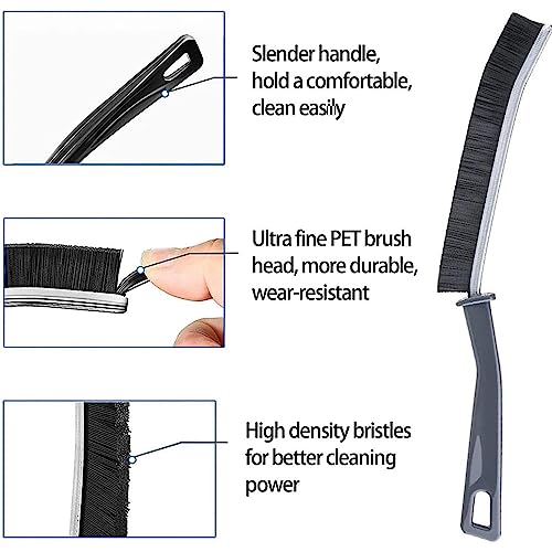 Gaps Cleaning Brush Crevice Cleaning Tools Crevice Cleaning Brush, Window Groove Brush Clean The Dead Corners Of Bathroom Kitchen Tiles, Multifunctional Window Slots, And Brushes (Size : 2PCS) - size: 2PCS