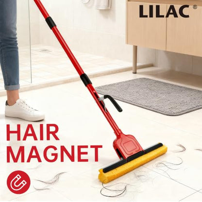 Cellulose Sponge Pop Up Sponge Mop with 1 Swop Roller Sponge mop Suitable for Wood, Ceramic Tiles and Other Flat Floors (1 Handle and 1 Heads) (red Light) - color: Red Light