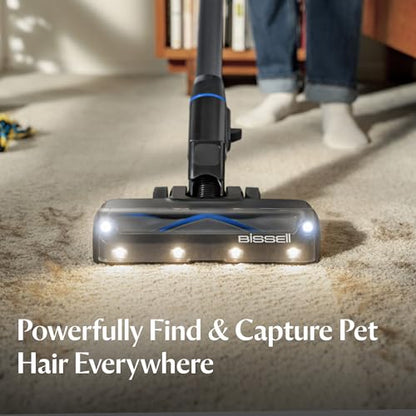 Bissell PowerClean FurGuard 280W Self-Standing Cordless Vacuum w/Self-Cleaning Brush Roll, Strong Suction, Removeable Battery, Wall Mount, Upholstery Tool & Bright Headlights - style: PowerClean FurGuard