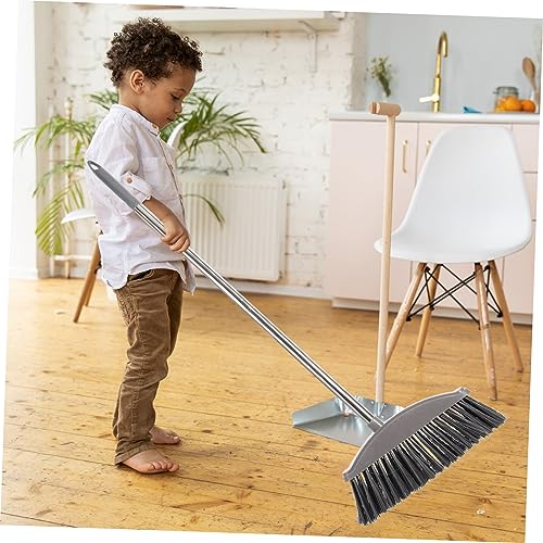 Levemolo Stainless Steel Outdoor Broom with Long Handle Floor Wiper for Home and Cleaning Compact and Easy to Store for Indoor and Outdoor Use