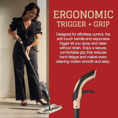CAMPANELLI Pro Series Spray Mops for Floor Cleaning - Long-Lasting Durable Microfiber Mop with 2 Easy Glide Pads & Solution Tank for Hardwood Laminate, Tile and Vinyl Floors | 19" Wide