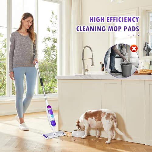 Pure Realm 18 Count Disposable mop Pads Refills for Swiffer PowerMop Multi-Surface Mop and PowerMop Wood Mop, Replacement Pads Use for Floor Cleaning - color: Purple 18 Mop Pads