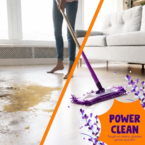 Originally Yellow Lavender Vinegar For Cleaning Purpose | USA Made All Purpose Cleaner | Use as a Floor, Glass, Kitchen, & Bathroom Cleaner | Plant Derived Vinegar half Gallon| 64 Oz - size: 64 Fl Oz (Pack of 1)