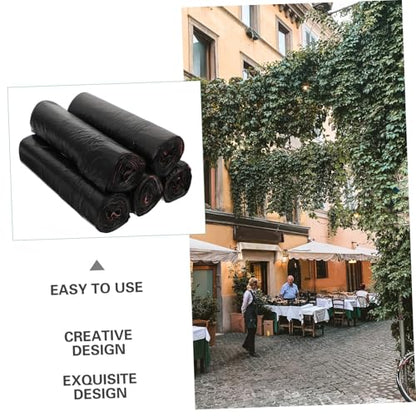 Abaodam 75pcs Heavy Duty Drawstring Trash Bags Thick Degradable Garbage Bags for Home Kitchen Office Unscented Rubbish Liners with Strong Load-bearing and Odor Barrier Design
