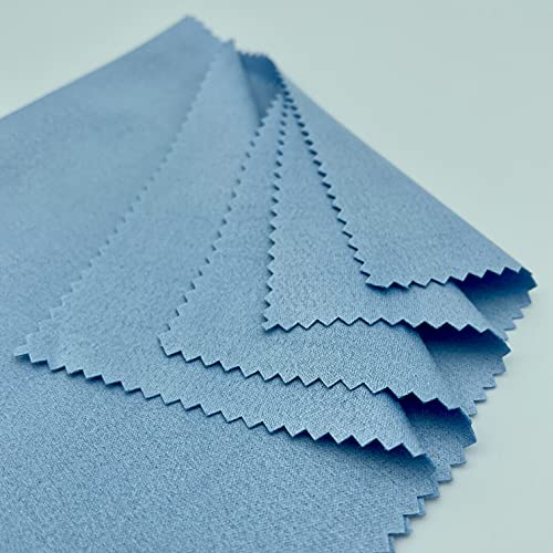 AAwipes Violin Clean Cloths Microfiber (6-Pack 12"x12" Cloths Blue) Plush Polishing Cloths for Musical Instruments Premium Cleaning Cloths for Guitar Piano Clarinet Trumpet Sax Universal (HCIS-1212-B) - color: Blue 6PCS