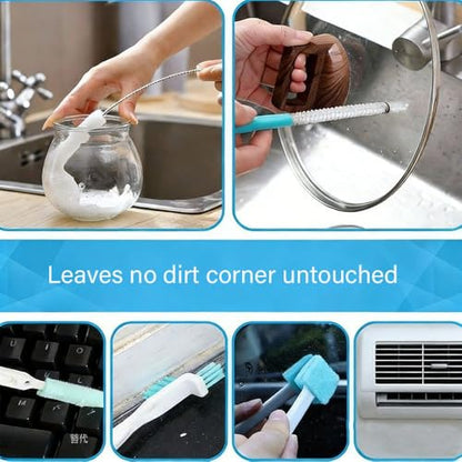 Ice Machine Ice Maker Cleaner Brush Sets, 10pcs Countertop Ice Maker Cleaner Tools, Gap Crevice Cleaning Brushes Tools Small Spaces, Thin Brush for Cleaning Window Track, Straw, Bottle