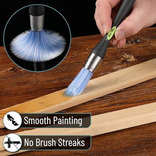 Bates- Trim Brush, 0.75 Inch, Edge Painting Tool, Trim Paint Brushes, Trimmer Edger, Trim Brush - color: Black-lime Green, size: 0.75 inch, 1 Pack