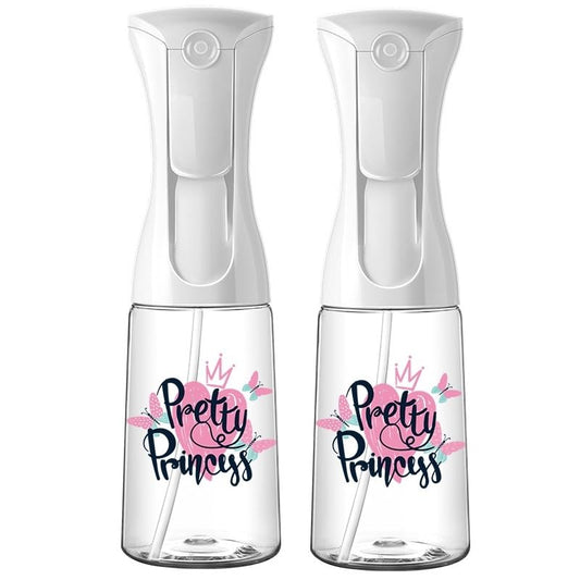 Mistifi Continuous Ultra Fine Mist Spray Bottle (2PCS 200ml, Pretty Princess) - color: Pretty Princess, style: 2PCS 200ml