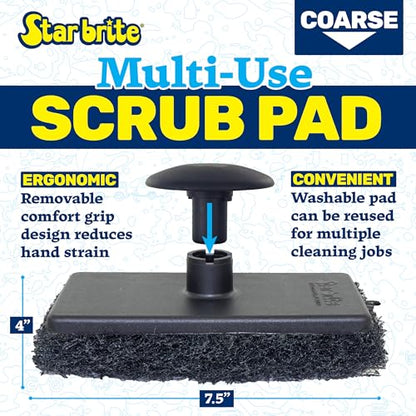 STAR BRITE Scrubber/Coarse (Black) (040020P) - size: One Size, style: Course (Black)