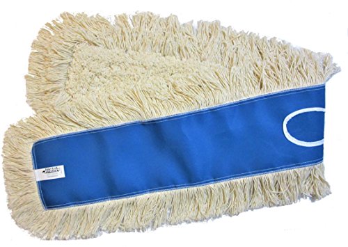 48" Industrial Strength Washable Cotton Dust Mop Refill Replacement Head for Home & Commercial Use for 48 Inch Frame Cleans Hardwood Laminate Concrete or Other Floor Systems - size: 48 Inch (Pack of 1)