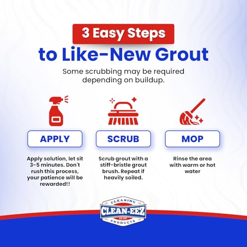 Clean-eez Grout-eez Super Heavy-Duty Grout Cleaner - Powerful Tile and Floor Stain Remover for Bathroom, Kitchen, and More - 32 oz. - style: Single Bottle