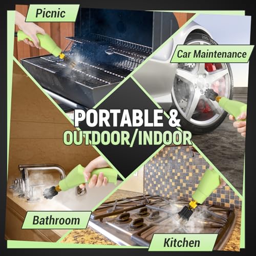 10-in-1 Steam Cleaner for Home, High Temperature & High Pressure, Steamer for Cleaning with 10s Fast Heating, Handheld Steam Cleaner with 37.19OZ Large Tank for Floor, Home, Furniture, Carpet and Car