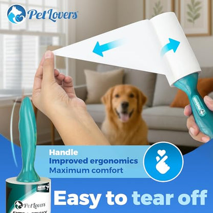 PetLovers Extra Sticky Lint Roller Ultimate Value Set 800 Sheets for Pet Hair Removal, Dog and Cat Lint Remover 8 Pack Green - size: 8 Pack Green Lint Roller
