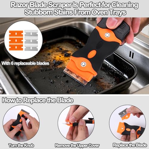 XANGNIER Heavy Duty Oven Cleaner Brush Sets,Oven Cleaning Kits Tools Accessories