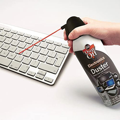 Dust-Off Compressed Gas Dusters, 10 Oz, Pack Of 2