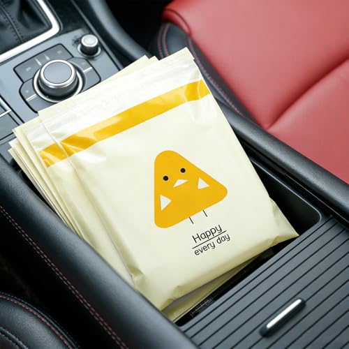 Disposable Car Trash Bags, 15PCS Set Car Trash Bags Adhesive Car Trash Bin, Trash Bags Trash Bin Liners for Car Accessories - color: 15Yellow