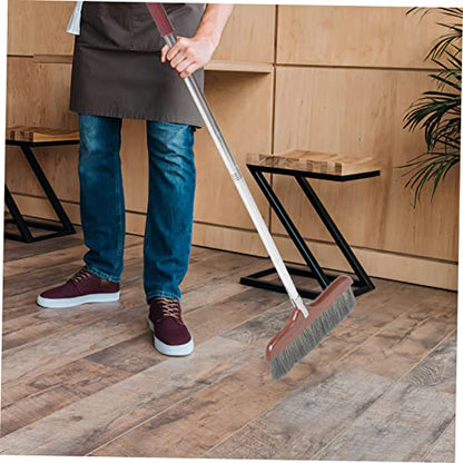 Healifty Soft Bristle Broom with Detachable Long Stainless Steel Handle Lightweight Telescoping Floor Sweeper for Indoor Cleaning Easy Use for Home Office Rv and Outdoor Activities Static