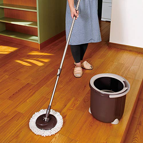 Azuma TSM547 Rotating Mop, Tornado Round Mop, Wipe Width 13.4 inches (34 cm), Handle Length 42.1 - 51.2 inches (107.5 - 130 cm), Mop Only