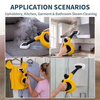 Tidy Monster Reusable Microfiber Steam Cloth Covers, Cleaning Pads for Handheld Steam Cleaners, Washable & Scratch-Safe, Compatible with Bissell Steam Shot, McCulloch, PurSteam & Wagner - color: 10 Pack White